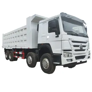 Camion à benne basculante SINOTRUK HOWO 12 pneus SINOTRUK HOWO d'occasion camion cargo benne à plat 20 pieds camion conteneur afrique