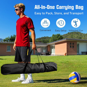 Attrezzatura pratica indipendente della rete di allenamento di pallavolo regolabile all'aperto portatile per i giocatori di pallavolo - Product Image 4