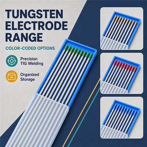 Électrode en tungstène à pointe bleue, 3.2mm 1.0mm, pour réparation de centrales électriques, finition de surface propre, coups de feu fiables, offre en gros - Product Image 2