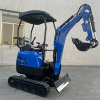 Mini-excavatrice ME17 à prix avantageux, 1700 kg, excavatrice sur chenilles compacte, petite pelle hydraulique avec chenilles en caoutchouc pour la construction