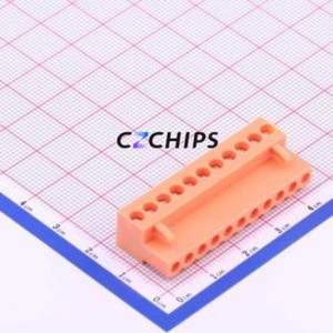 HT396K-3.96-11P Plug-in Terminal Block P=3.96mm Connector ( Connector Type: Male Plug )( Construction: 1x11P )( Pitch: 3.96mm ) - Product Image 1