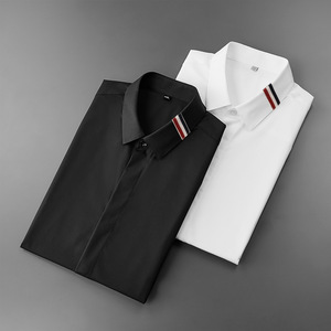 <strong>Camisa</strong> Social Masculina Slim 70% Cotton T Shirts for Men - Product Image 2