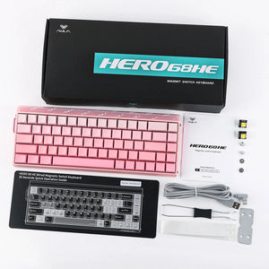 Clavier de jeu filaire AULA Hero 68 HE 60% avec interrupteurs magnétiques à effet Hall, taux de polling 8K, touches PBT imprimées latéralement - Product Image 6