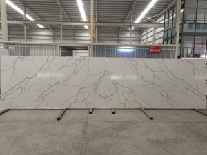 Encimera de losa de piedra de cuarzo blanco pulido para apartamento TMZ ODM/ODM Quartzo Quarzo - Product Image 3