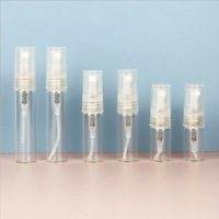 Botol Parfum Kaca Persegi Mini Mewah untuk Sampel Perjalanan 2ml/3ml/5ml/10ml dengan Pompa Semprot dan Cetak Sablon