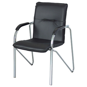 Stapelsessel Mit Armlehnen, BxTxH 615X540x870 Mm, Farbe Schwarz, Max. Tragkraft 110 kg - Product Image 1