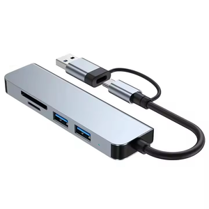 Oem 5 trong 1 USB Type-C Hợp kim nhôm Hỗ trợ TF/SD USB-C Adapter USB3.0 Docking Station Hub cho PC máy tính xách tay - Product Image 6