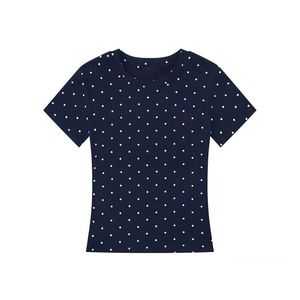 RUICHI T-shirt Corta Estiva da Donna con Stampa Stelle, in Tessuto a Costine Pre-ristretto da 230GSM, Girocollo, Manica Corta Modellante - Product Image 4