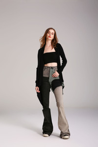 OEM HD2021615 Ladies' Oversized Viscose <strong>Waterfall</strong> <strong>Cardigan</strong> Long Casual Winter Knitwear Plus Size Draped <strong>Cardigan</strong> for Women - Product Image 6