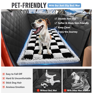 Yıkanabilir Düz Flanel Nefes Alabilen Çevre Dostu Evcil Hayvan Minderi Köpek Kanepe Örtüsü Kalın Yumuşak Köpek Araba Koltuğu Seyahat Yatağı - Product Image 2