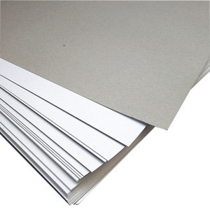 250 300 350 400 GSM White Top Grey Back Duplex Board PE Coated Moisture Proof One Side Grey T-Shirt Packaging Wholesale - Product Image 1