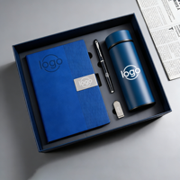 Carnet d'affaires personnalisable haut de gamme A5 avec logo d'entreprise, pour usage professionnel ou personnel, en cuir PU imprimé UV, coffret cadeau