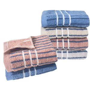 Pure Cotton Striped Face Towel 35x75cm Thickened <b>Gift</b> <b>Set</b> For Supermarkets And Stores Customizable Logo - Product Image 4