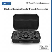Sac de voyage antichoc et étanche en EVA pour drone quadricoptère, avec mousse personnalisée, fermeture éclair, 4-6 compartiments, OEM personnalisé