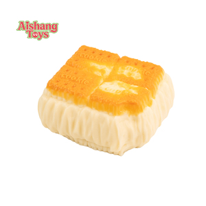Jouet anti-stress en silicone souple et moelleux en forme de biscuit soda, OEM/ODM, sûr pour les enfants de 5 à 7 ans et tous les âges - Product Image 1