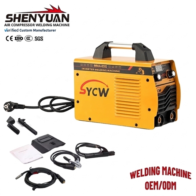 SHENYUAN Wholesale OEM ODM Cheap and Durable Manual Welding Machine MMA250 Mini Welding Machine IGBT Inverter ARC Machine