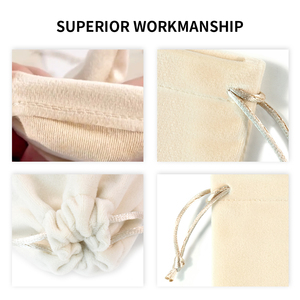 Eastsunshine <b>Hot</b> Sale OEM Customizable Logo Luxury Soft 7*9cm Jewelry Pouch High Quality Drawstring Velvet Gift Jewelry Pouches - Product Image 3