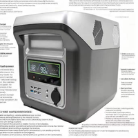 Remises sur les commandes en gros : Station d'alimentation portable 12,8 V 86 Ah 1100 Wh avec Bluetooth et Wi-Fi, 2400 W, alimentation de secours