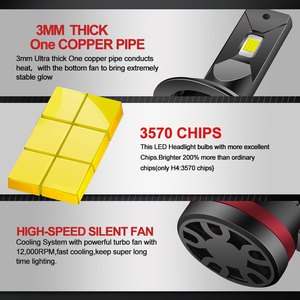 6000K IP67 M8 Pro 50watts Led Đèn Pha H7 H11 9004 880 H1 H3 H7 H4 <span class=keywords><strong>H8</strong></span> H9 880 881 H27 cho xe LED chiếu sáng - Product Image 2