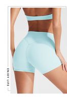 Shorts Deportivos de Cintura Alta con Efecto Levanta Glúteos, Sin Costura Frontal, Tela Suave Tipo Segunda Piel, para Mujer, Gimnasio, Fitness, Ciclismo