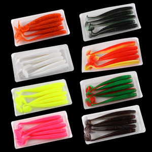 เหยื่อปลอม PVC แบบนิ่ม SUPERIORFISHING ขนาด 75 มม. 100 มม. 120 มม. หางรูปตัว T แบบ Spark Soft Shad รุ่น <span class=keywords><strong>SS501</strong></span> - Product Image 6