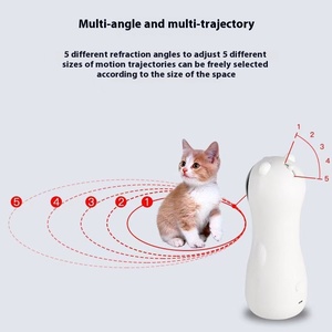 Autonome Produkte Zufälliges interaktives necken des Haustier führte intelligentes wiederauf lad bares automatisches automatisches Laser-Katzen spielzeug für Katze - Product Image 3