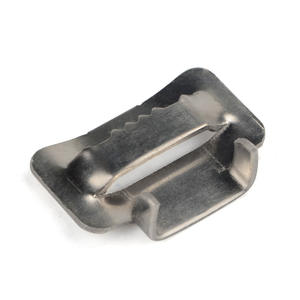 Cable de Fibra Óptica <span class=keywords><strong>para</strong></span> Exteriores FTTH, 19 mm, TSS 304, Hebilla de Acero Inoxidable con Bloqueo de Oreja, Correa de Sujeción, Accesorios de Conector, Modelo - Product Image 1