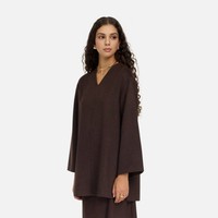 Ensemble de vêtements pour femmes musulmanes grande taille, abaya modeste surdimensionnée, respirante, coupe décontractée, haut et pantalon large, douceur toute la journée, logo personnalisé