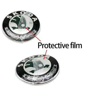 Autocollants de Voiture <span class=keywords><strong>Skoda</strong></span> Octavia et <span class=keywords><strong>Fabia</strong></span> 90MM 80MM, Logos Avant et Arrière et <span class=keywords><strong>Logo</strong></span> de Calandre Vert pour les Deux Modèles - Product Image 3