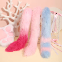 Jouet sexuel SM OEM, plug anal étanche et écologique, queue de renard en fourrure artificielle multicolore, jouets sexuels anaux pour le flirt et l'entraînement