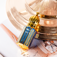 Bouteilles en verre à bille de qualité supérieure de 6ml pour huile de parfum Attar conteneur d'emballage en verre vide pour crème de soin de la peau