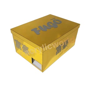Boîtes à chaussures en acrylique transparentes personnalisées, boîte à chaussures en acrylique - Product Image 1