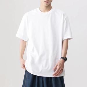 High Quality Cotton Custom T Shirt Men <b>Blank</b> Heavy <b>Weight</b> Loose Fit T shirt Printing Men's T-Shirts - Product Image 2