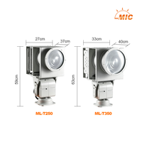 Projecteur marin rotatif sans fil à LED pour bateau, robuste, AC100-277V, télécommande, montage sur toit