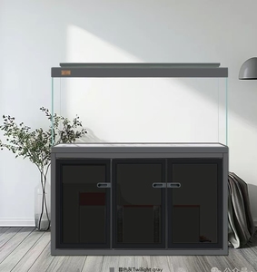 Aquarium sur pied en verre ultra-blanc sur mesure, grand format, avec système de filtration intelligent au fond, capacité 600L, pour extérieur et intérieur - Product Image 5