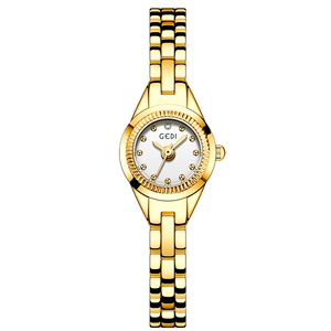 Exquisito Reloj de Pulsera de Cuarzo Dorado Vintage Mini, Reloj de Pulsera Retro de Alta Textura y Lujo Ligero - Product Image 3