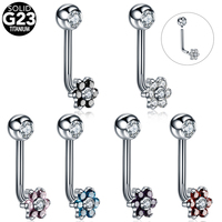 Piercings vaginaux verticaux en titane, fleur sexy, piercing génital, bijoux de piercing VCH