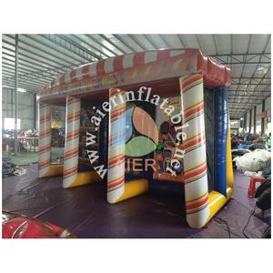 Stand de jeux gonflables 3-en-1 de qualité commerciale en PVC pour la location événementielle : Lancer d'anneaux, Lancer de lait et Lancer de grande roue - Product Image 3