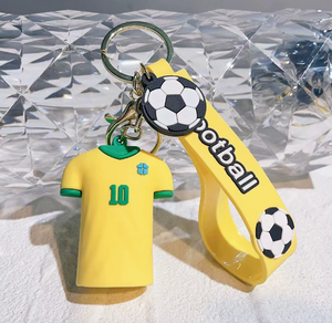 Petits ornements mignons et durables en forme de maillots de football, pendentifs cadeaux en PVC souple pour Noël, anniversaire, mariage - Product Image 4