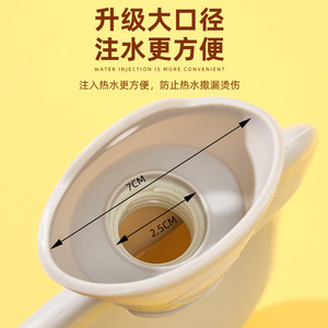 กระเป๋าน้ำร้อนแบบเติมน้ำร้อน รุ่นใหม่สำหรับฤดูหนาว ดีไซน์พิเศษ  วัสดุ PVC หนา  ลายการ์ตูนน่ารัก  พร้อมปลอกผ้ากำมะหยี่  ป้องกันการระเบิด - Product Image 3