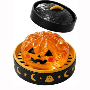 Jouet Squishy en caoutchouc à pression lente, motif fantôme d'Halloween pailleté, en forme de boulette de maltose, jouet anti-stress à presser, vente en gros transfrontalière - Product Image 5