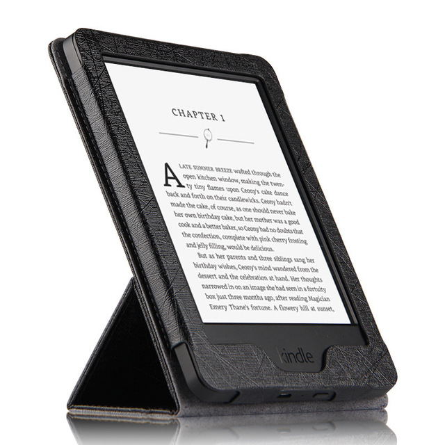 AilesTecca Case for Kindle 7th Gen, PU Leather E-Reader Cover with Auto Wake, Tri-Fold Stand Shockproof Slim Protective Sleeve
