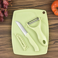 Ensemble de planches à découper écologiques pour fruits et légumes, ensemble de couteaux, bloc de couteaux de cuisine