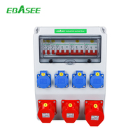 EBASEE-Boîte de distribution industrielle EBX-P-01 32A IP67, 2 prises CA, laiton, cuivre, prise standard UK/US/EU