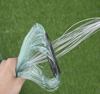 Filet de pêche en maille de 3/8 pouces avec pendentif en plomb, filet de pêche en nylon monofilament pour eau de mer et eau douce