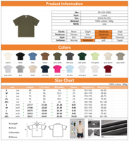 Kaos Pria OEM Custom Oversized 100% Katun Grosir Kaos Polos Katun Tebal Sablon DTG untuk Pria