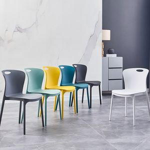 Contemporary Nordic Style Outdoor Plastic <strong>Chairs</strong> Stackable <strong>Space</strong> <strong>Saver</strong> Dining <strong>Chairs</strong> Multipurpose Cafe Party <strong>Chairs</strong> for Events - Product Image 3