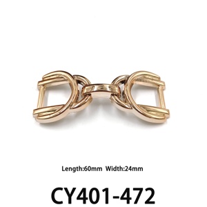 Fibbie per Scarpe Dorate alla Moda, Accessori in Metallo Rettangolari con Doppio Anello, Catena, Fiocco, Farfalla e Croce per Calzature - Product Image 6