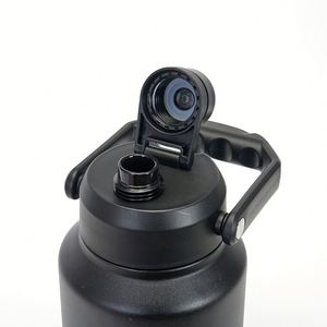 Botella de Agua Aislada al Vacío de Gran Capacidad, 128 oz, de Acero Inoxidable, Ecológica, con Asa, para Regalo, Portátil, para Campamento al Aire Libre - Product Image 3