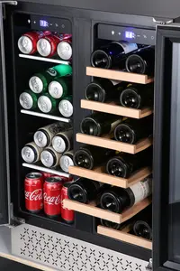 専門メーカーBEVERAG DISPLAY COOLER自立型およびビルトインスタイル120Lドリンク冷蔵庫